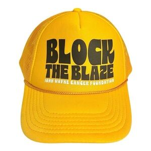 Yellow and Black John Wayne Blaze Trucker Hat